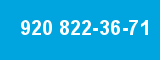 920 822-36-71 920 822-36-71